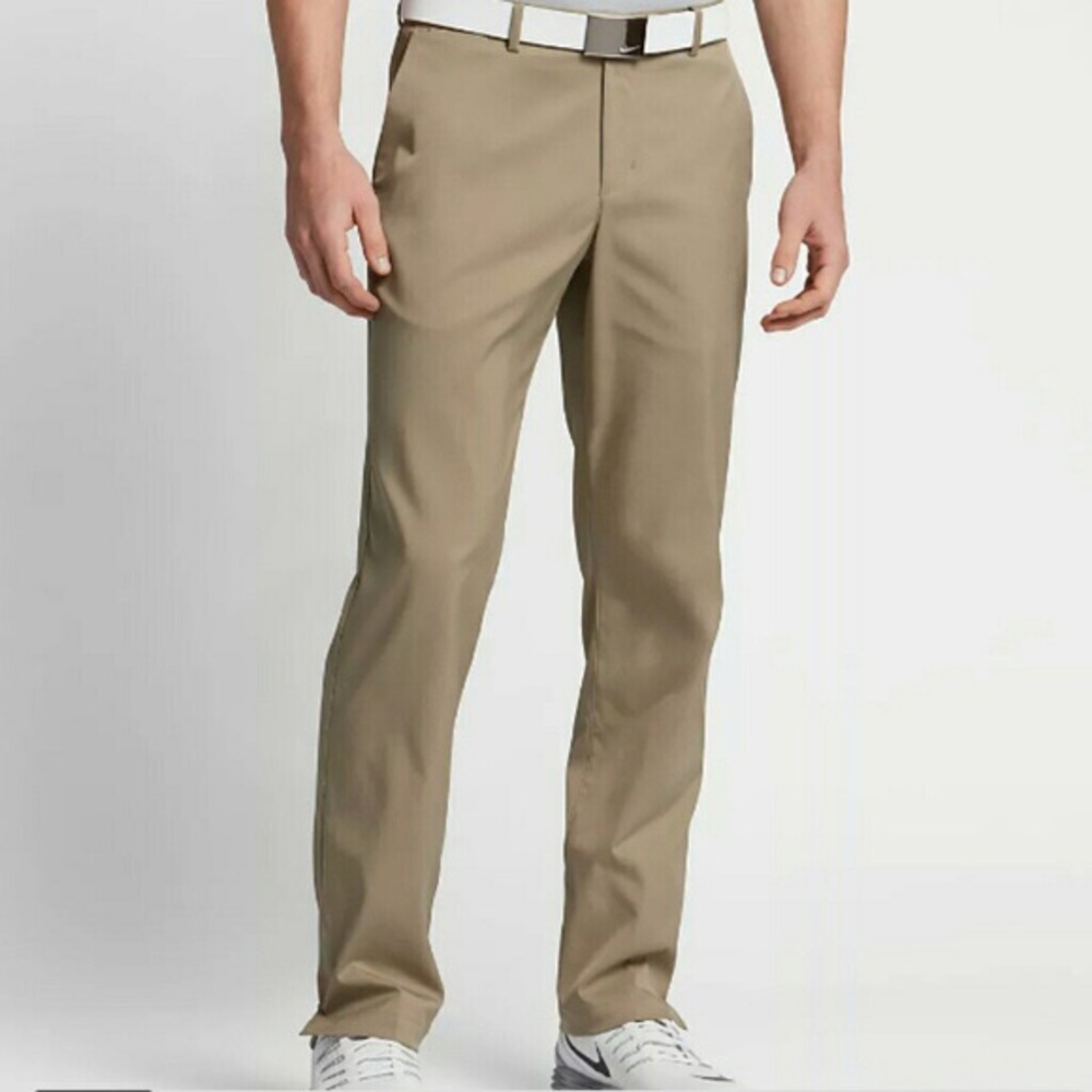 Nike Golf Standard Fit Dry Fit Khaki Pants 34/34